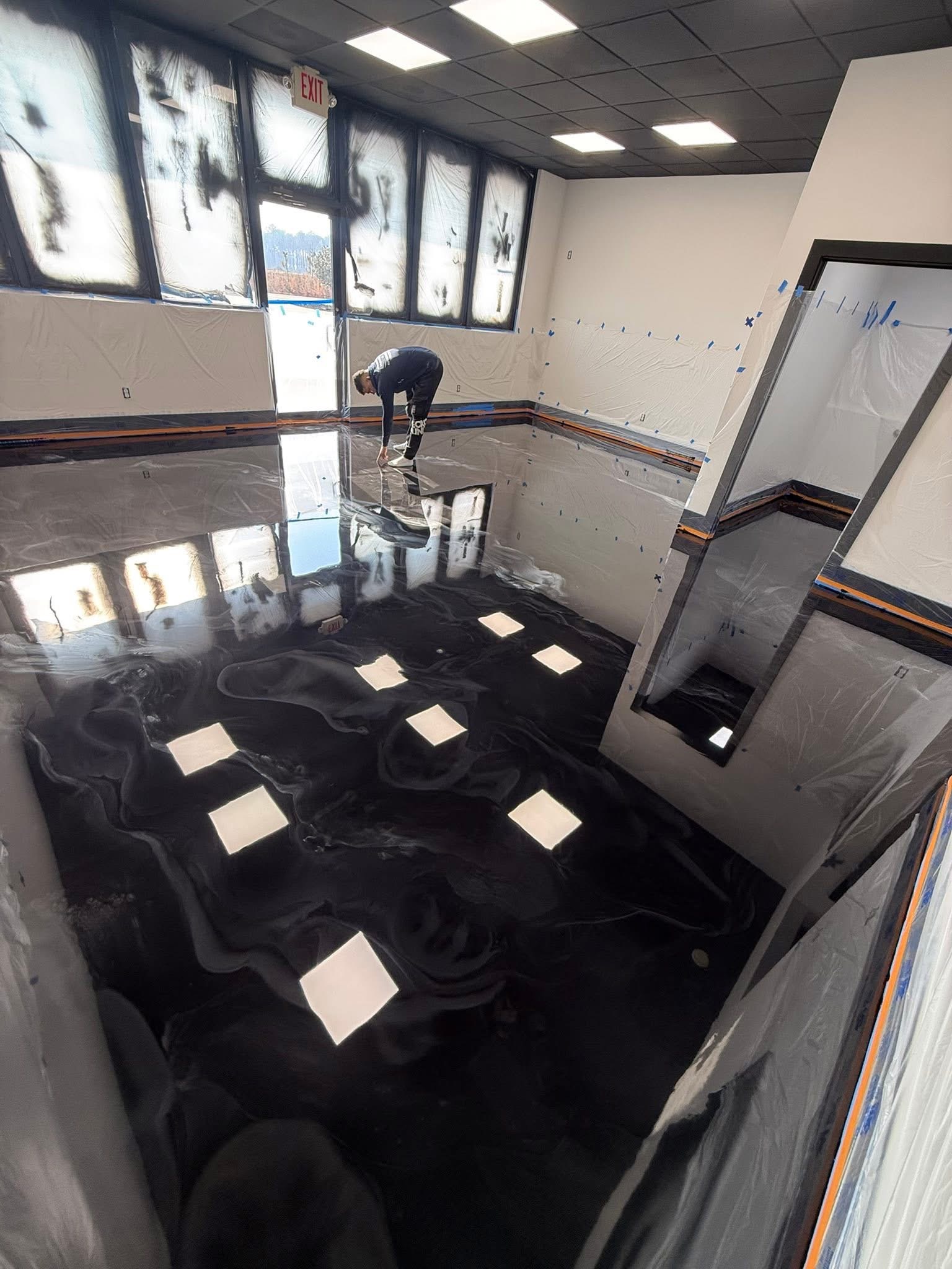 Metallic Epoxy Commercial Floor