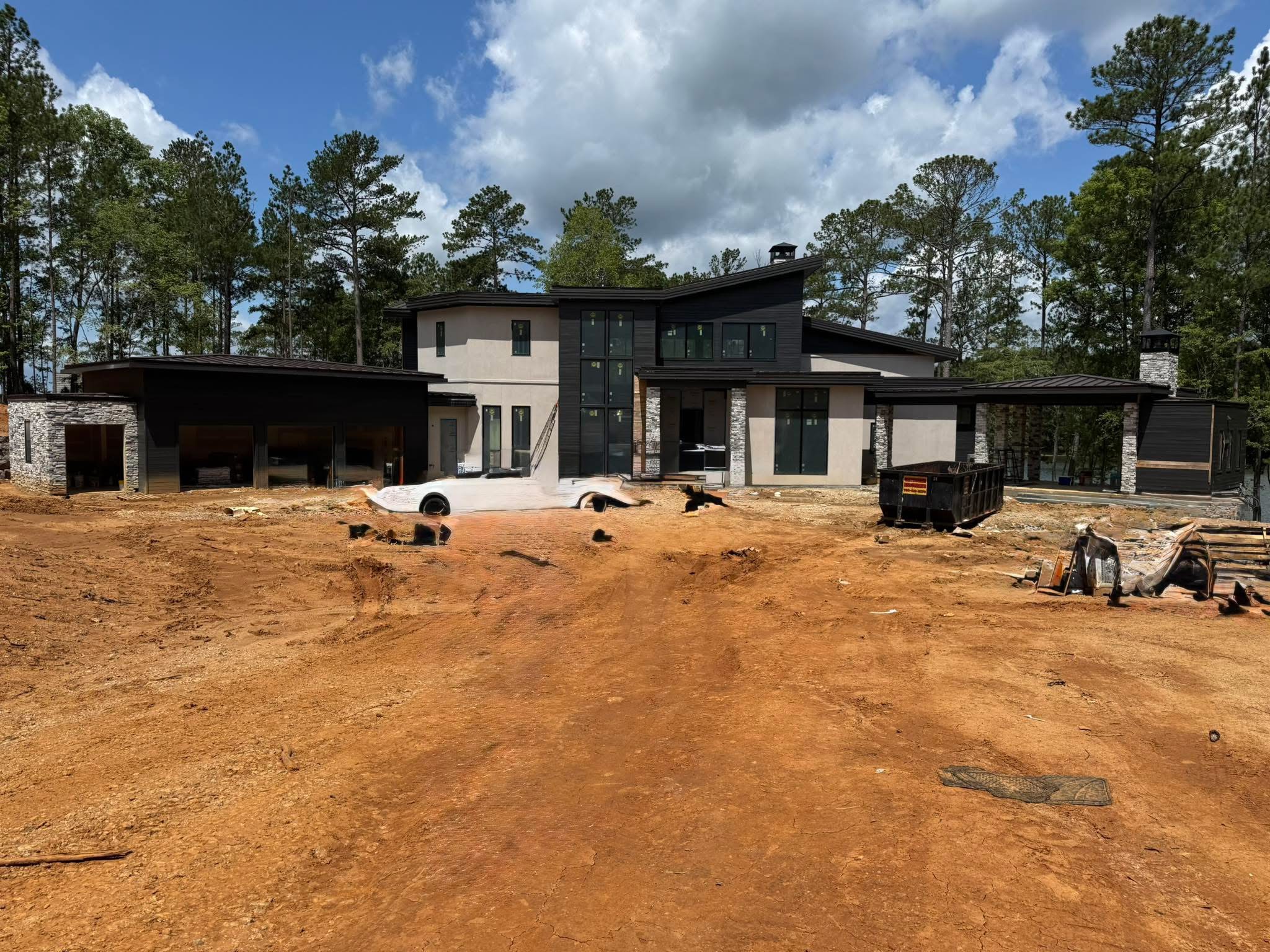 Custom Lake Home Exterior