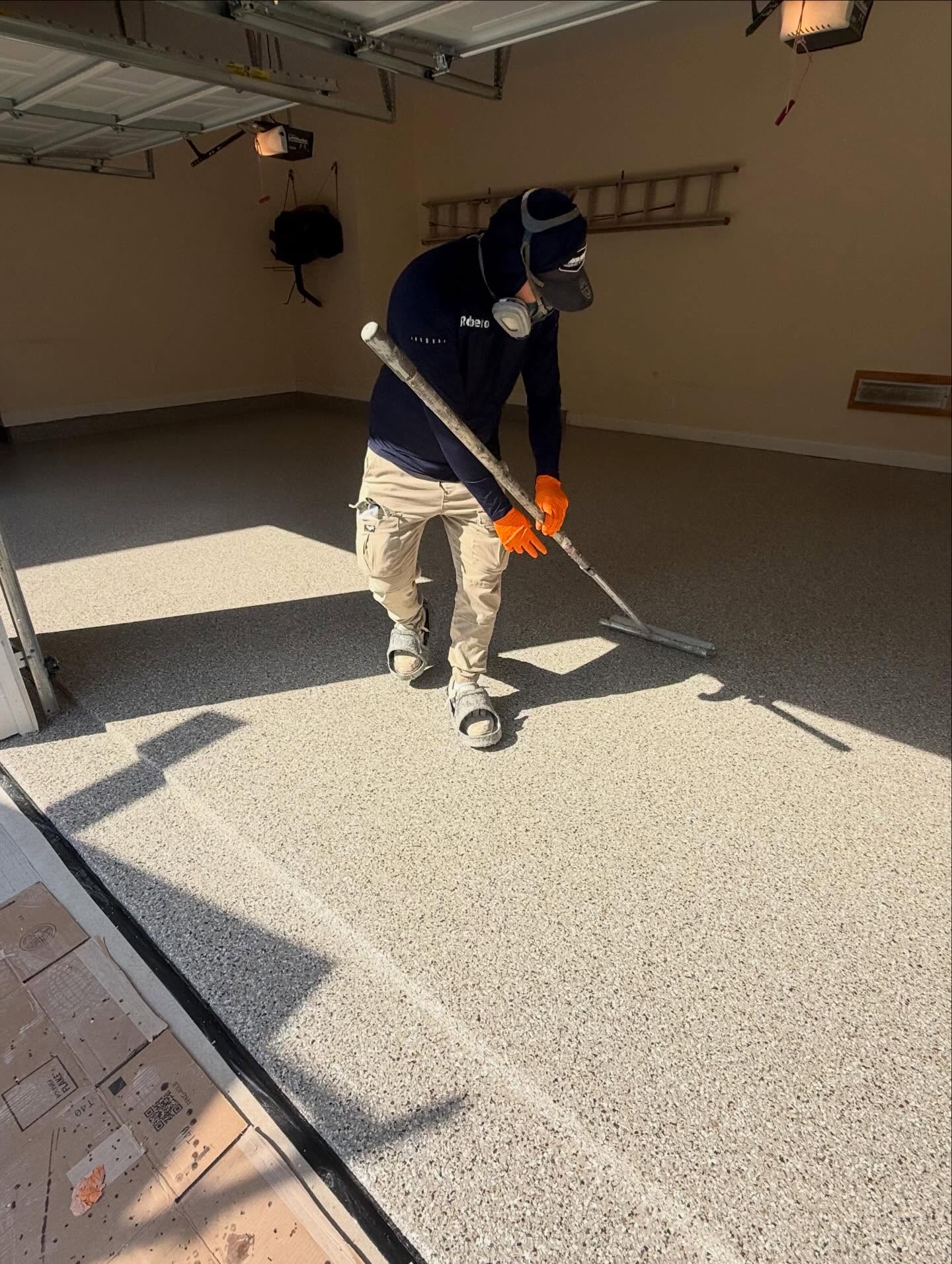 Before — Garage Epoxy Floor