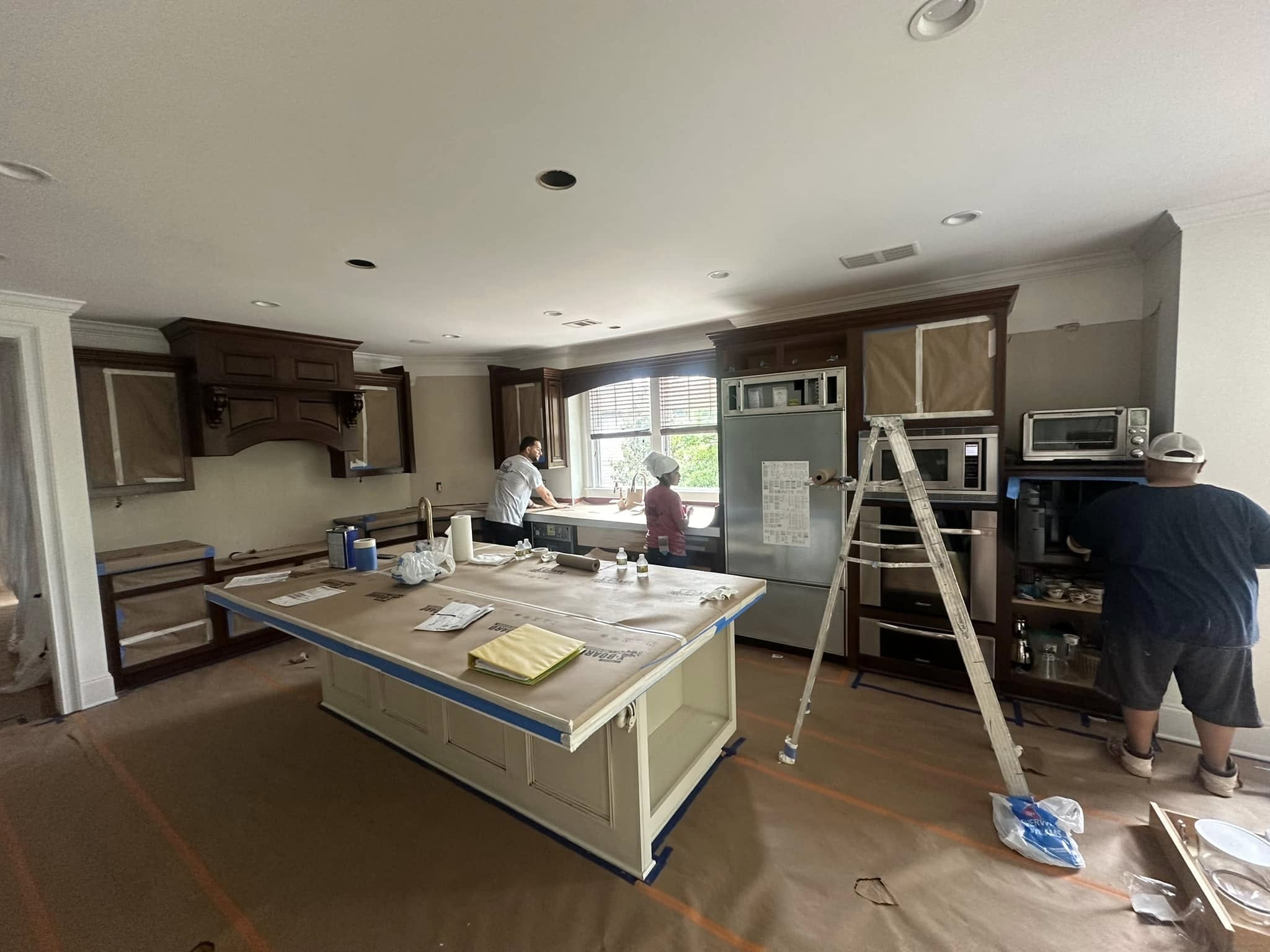 After — Cabinet Refinishing